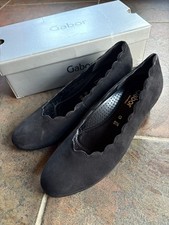 GABOR Black Suede Gigi Upper UK Size 5.5