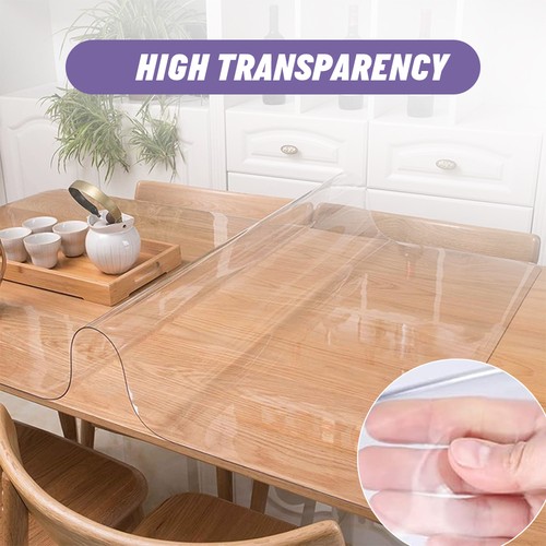 Transparent pvc tablecloth - transparent,