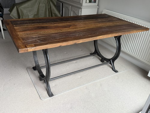 Industrial dining table large - industrial,