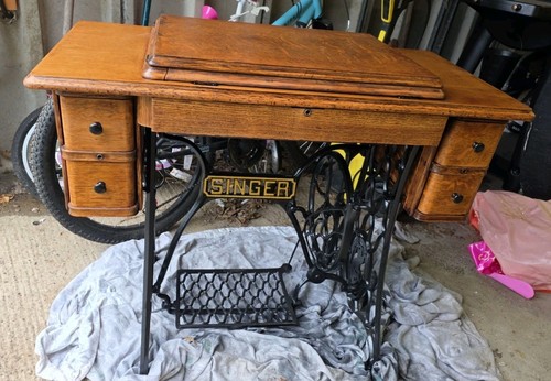 Antique singer treadle sewing - treadle,