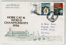 UAE FDC 1996 'Hobie Cat 16 World Championship' First Day Cover, used and sent to