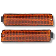 VW Golf Jetta MK2 Front Indicators Set 90-92 Orange Big Bumper Repeater Pair