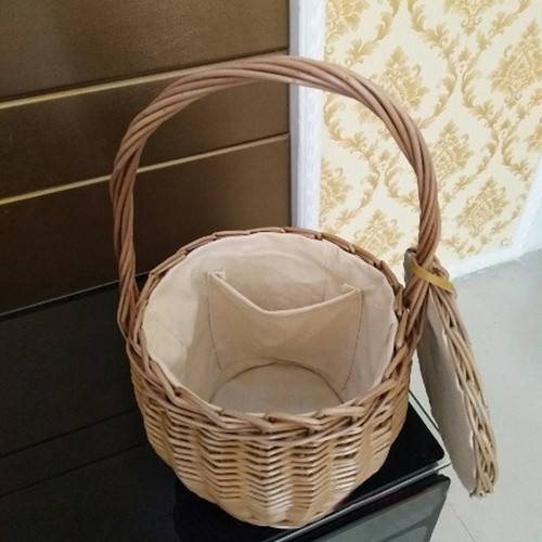 Handwoven wicker basket fruit - wicker,