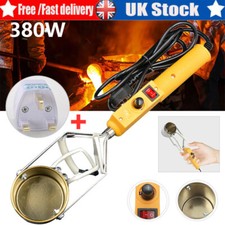 380W Electric Lead Melting Pot Solder Furnace Casting Heads Tin Temp. Adjustable