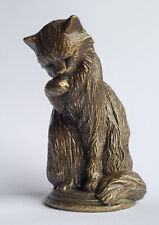 Franklin Mint Curio Cabinet "Animalier" metal cat -  Lovely Condition