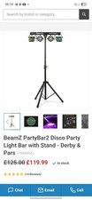 BeamZ 153.238 Partybar2 Disco Party Lights with Stand - DJ Lighting System
