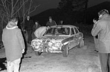 Timo Makinen Henry Liddon Ford Escort MkI RS 1600 1972 Rally Car Old Photo 1