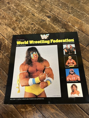 Vintage 1990 wwf calendar - vintage,