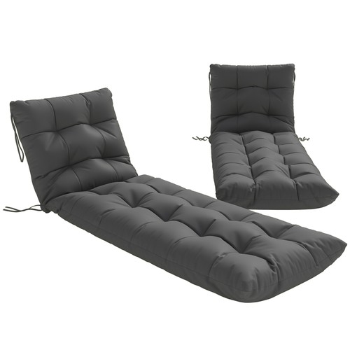 Outsunny sun lounger cushions - sun,