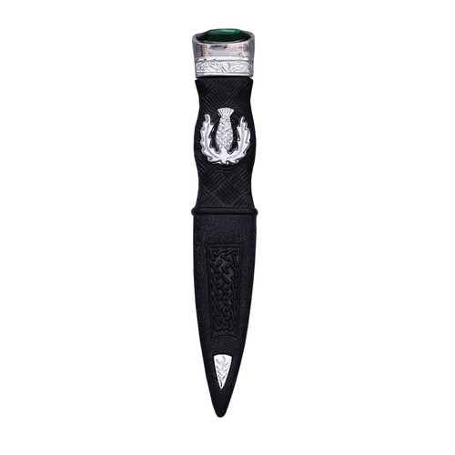 Thistle kilt safety sgian - thistle, dubh