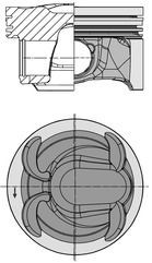 Piston fits ford - piston,