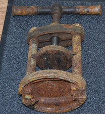 Minerva Cardiff Heavy Duty Iron Workshop Bench Screw Press Vice Vise RARE