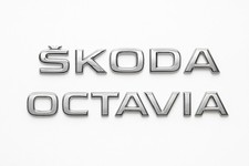 Fits Skoda Octavia MK3 Style Badge Set Fits Rear Boot Chrome Silver Aftermarket