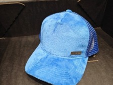 blue suede cap
