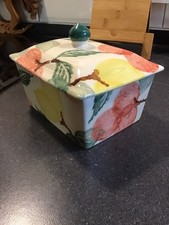 Emma Bridgewater Butter Dish Oranges & Lemons 1991 Early Rare Backstamp Seconds?