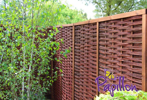 Framed fencing panels - framed, woven
