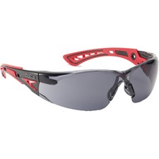 Bolle Smoked Lens Safety Glasses RUSHPPSF RUSH+ With Platinum Coating