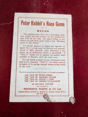 Peter rabbit race - game, board