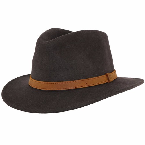 Gents crushable brown 100 - brown, 100%