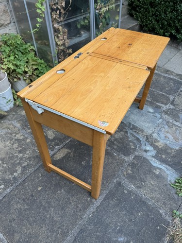 Vintage school double desk - double,