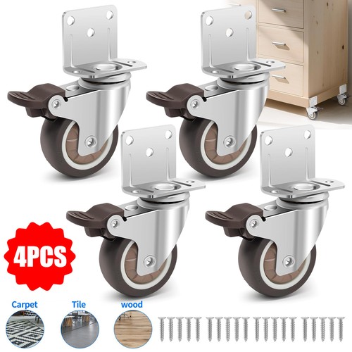 Twin caster wheels - 4x,
