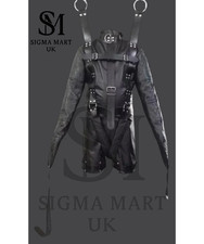 Leather BDSM Suspension Costume BDSM Arm Binder Extreme Bondage Straight Jacket