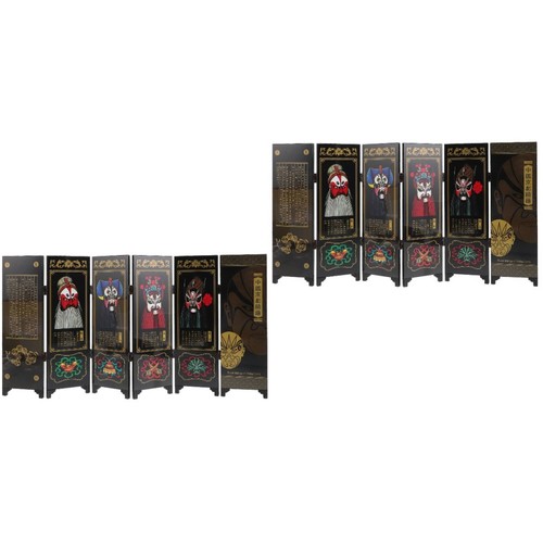 2pcs chinese style folding - style,
