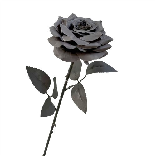 Black artificial flower - black,