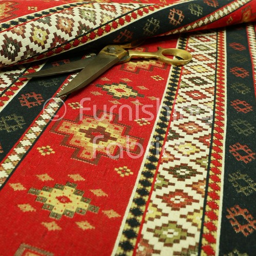Fire treated red blue chenille - blue,
