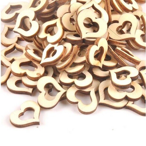 Wood hollow wooden heart - hollow,