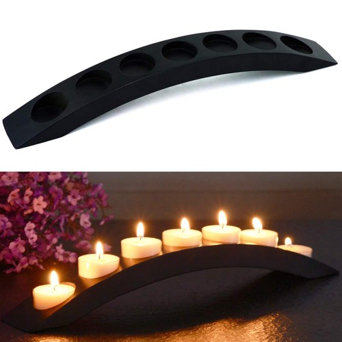 Wooden bridge candle holders - candle,