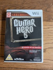 Guitar Hero 5 GH5 - Nintendo Wii - Complete Inc Manual