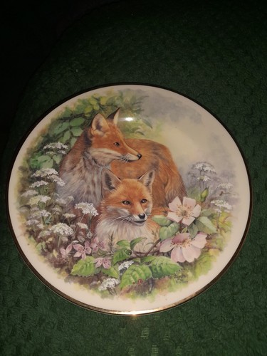 Fenton china red fox - china,