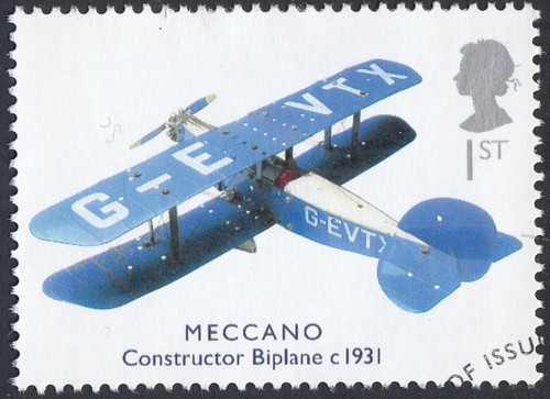 Meccano constructor biplane - meccano,