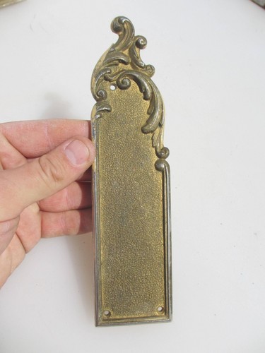 Vintage metal finger plate - vintage,