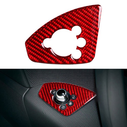 Carbon fiber red interior door - carbon,