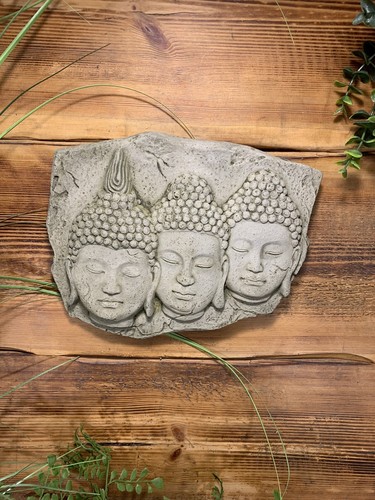 Stone garden trio - stone, buddha
