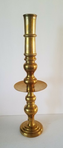 Vintage brass candlestick - brass,