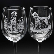 English Setter Dog Crystal