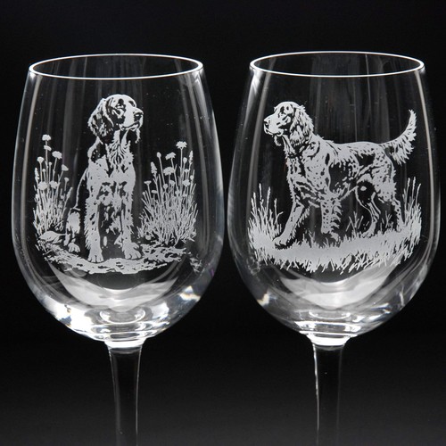 English setter dog crystal - english,