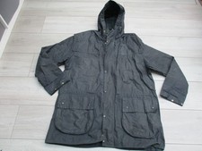 Barbour Waxed Jacket Coat Blue