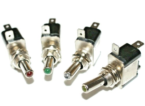 Led metal toggle switch - led,