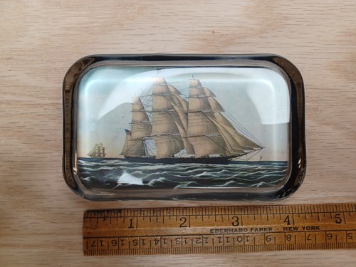Vintage glass paperweight - vintage,