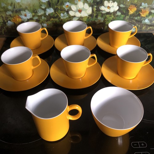 Melaware cups saucers - cups,, jug