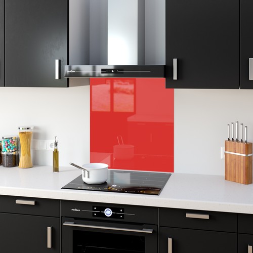 Kitchen glass splashback - kitchen,