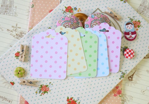 Pastel polka dot - pastel, scallop