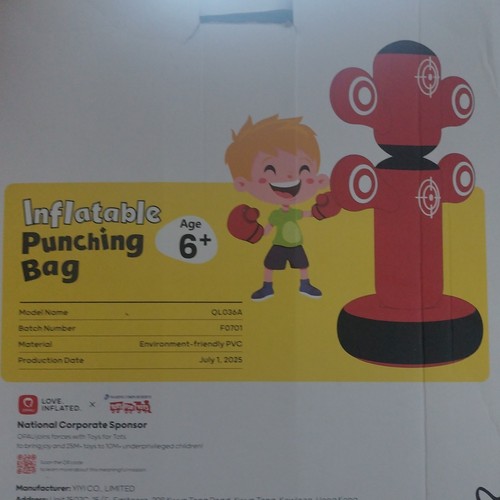 Inflatable punch bag for - bag, kids