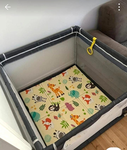 Portable square mesh baby play - mesh,