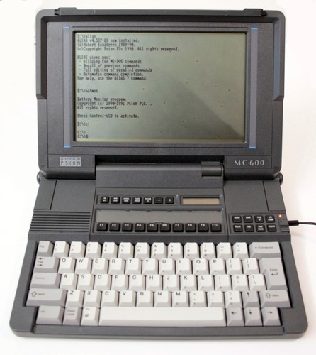 Psion 600 computer with - psion,