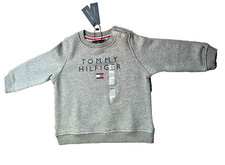 Tommy Hilfiger Baby Logo Sweatshirt Grey BNWT – 12M 18M 24M – 100% Authentic